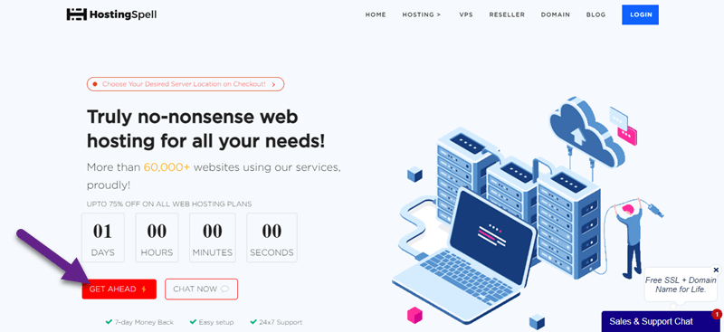 HostingSpell Website