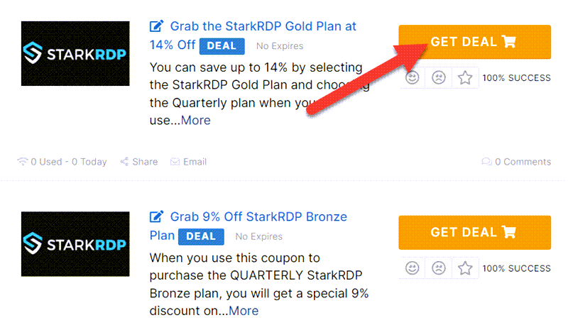 StarkRDP Coupon Codes
