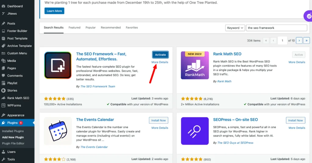 Activate The SEO Framework