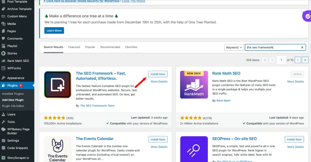 Install The SEO Framework