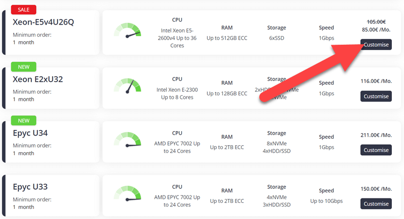 BaCloud Pricing