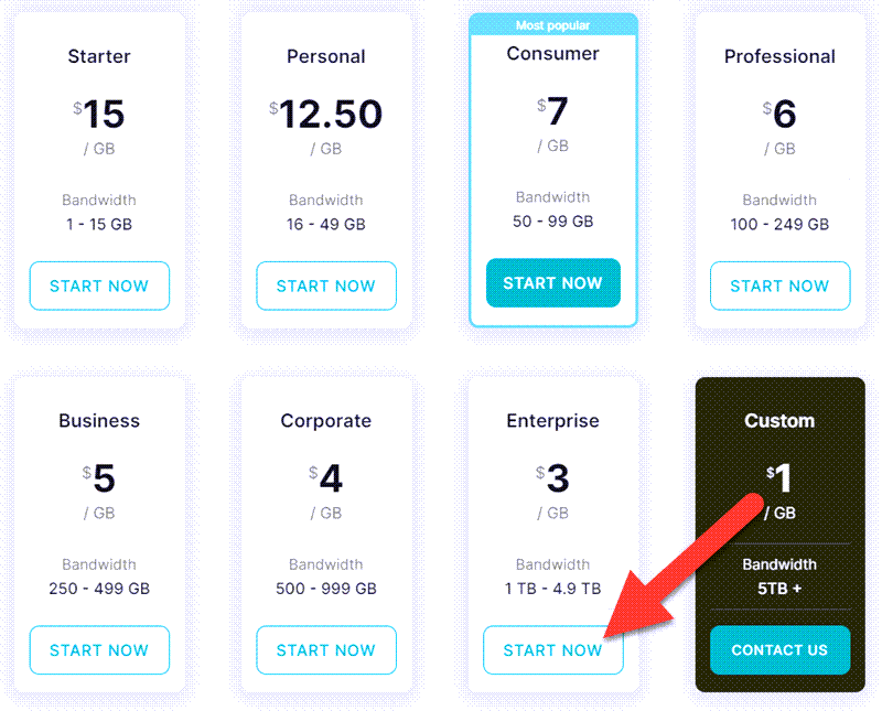 Rayobyte Pricing