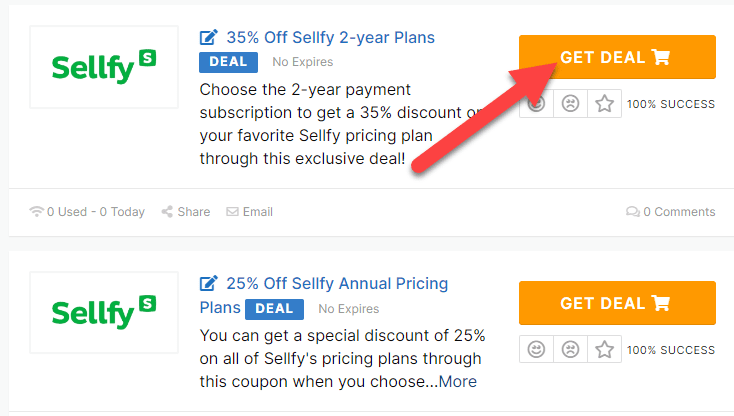 Sellfy Coupons